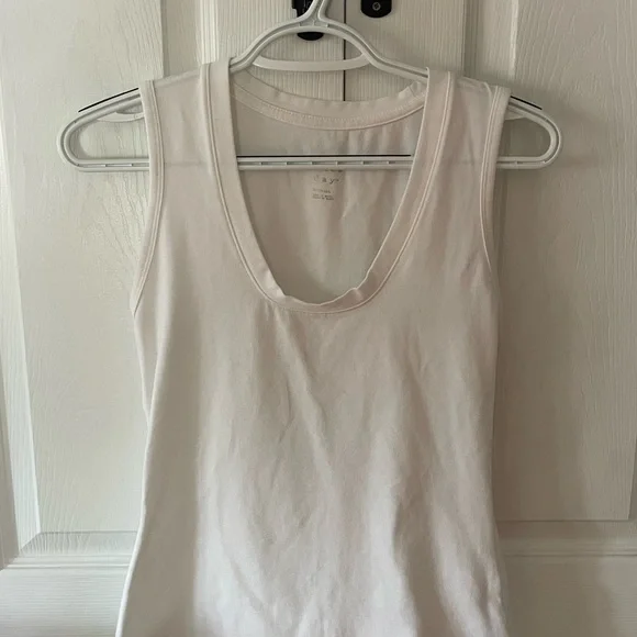 a new day | Tops | A New Day Whitecream Fitted Tank Top | Poshmark